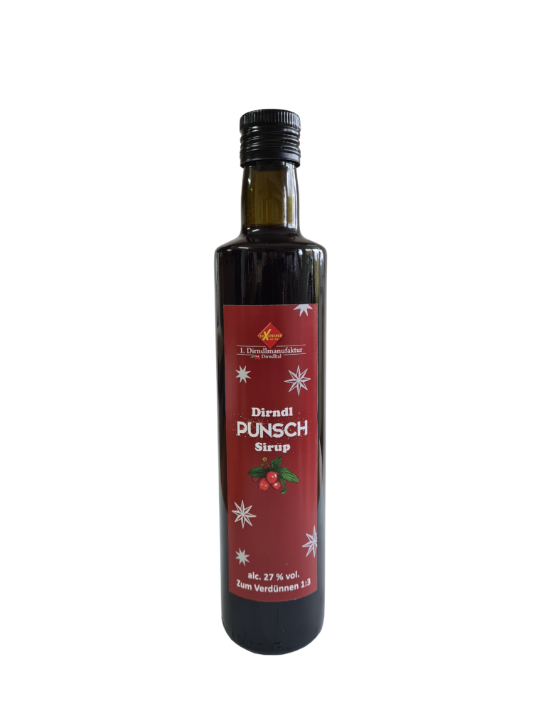 Dirndl Punsch Sirup mit Alkohol 0,5 Liter im Online Shop